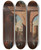 Triptych art skateboard deck of Viviano Codazzi Doric Arcade With The Torre Di S Vincenzo by Viviano Codazzi (1604-1670)