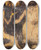 Triptych art skateboard deck of Christian Rohlfs Tod Als Jongleur Revolution by Christian Rohlfs (1849-1938)