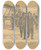 Triptych art skateboard deck of Elemr Halszhradil Return Of The Pilot by Elemir Halasz Hradil (1873-1948)