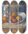 Triptych art skateboard deck of Paul Czanne Still Life With Milk Jug And Fruit by Paul Cezanne (1839-1906)