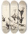 Triptych art skateboard deck of Henry Keller A Roadside In Spain by Henry Keller (1869-1949)