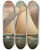 Triptych art skateboard deck of James Edward Buttersworth Hudson River Sloop by James Edward Buttersworth (1817-1894)