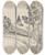 Triptych art skateboard deck of Lon Spilliaert Au Temps Que Nanette Tait Perdue_2 by Leon Spilliaert (1881-1946)
