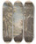 Triptych art skateboard deck of Jacob Van Liender Arcadisch Landschap Met Antiek Bouwval En Twee Mannen by Jacob Van Liender (1696-1759)