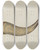 Triptych art skateboard deck of Annie B Johnston Powder Flask by Annie B Johnston (20-)