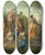 Triptych art skateboard deck of Pierrepaul Prudhon Apollo And The Nine Muses On Mount Parnassus by Pierre-Paul Prud'hon (1758-1823)