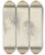 Triptych art skateboard deck of Jeanantoine Watteau Kinderkopf Im Profil Nach Links Und Kopf Einer Jungen Frau Mit Gesenktem Blick by Jean-Antoine Watteau (1684-1721)
