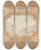 Triptych art skateboard deck of Julesedmondcharles Lachaise Design For A Ceiling With Four Medallions And Sky Motif In Center by Jules-Edmond-Charles Lachaise (1897)