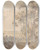 Triptych art skateboard deck of Edward Dayes Milkmaid And Dog In A Landscape by Edward Dayes (1763-1804)