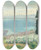 Triptych art skateboard deck of Albert Marquet Baie Dalger Vue Del Biar by Albert Marquet (1875-1947)