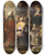 Triptych art skateboard deck of Luca Giordano Christ Among The Doctors by Luca Giordano (1634-1705)
