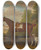 Triptych art skateboard deck of James Seymour Lord Portmores Snap A Saddled Chestnut Hunter Held By A Groom With A Setter In A Landscape by James Seymour (1697-1752)