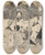 Triptych art skateboard deck of Nelly Spoor Vier Jongens Eten Kersen Op Een Veld by Nelly Spoor (1885-1950)