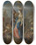 Triptych art skateboard deck of Corrado Giaquinto The Visitation by Corrado Giaquinto (1703-1766)