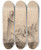 Triptych art skateboard deck of Jeanlouis Forain The Miracle Before The Blessed Sacrament by Jean Louis Forain (1852-1931)