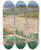 Triptych art skateboard deck of Sir John Lavery A View Of Fez by Sir John Lavery (1856-1941)