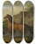 Triptych art skateboard deck of Johann Georg Pforr A Groom Leading A Stallion From The Drinking Trough by Johann Georg Pforr (1745-1798)