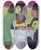 Triptych art skateboard deck of Ernst Ludwig Kirchner Scene At A Caf_1 by Ernst Ludwig Kirchner (1880-1938)