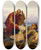 Triptych art skateboard deck of Mrten Eskil Winge Hjalmar Parting From Orvar Odd After The Fight On Sams by Marten Eskil Winge (1825-1896)