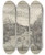 Triptych art skateboard deck of Jan Veth Landweggetje Bij Laren by Jan Veth (1864-1925)