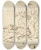 Triptych art skateboard deck of John Trumbull Death Of General Montgomery In The Attack On Quebec 31 December1775 by John Trumbull (1756-1843)