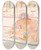 Triptych art skateboard deck of Pierre Bonnard Kvinde I Badekar by Pierre Bonnard (1867-1947)