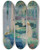 Triptych art skateboard deck of Maurice Denis Dans La Fort Baignade La Mare Aux Canes by Maurice Denis (1870-1943)