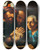 Triptych art skateboard deck of Pietro Della Vecchia Herod With The Head Of Saint John The Baptist by Pietro della Vecchia (1602-1678)