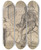 Triptych art skateboard deck of Benjamin Robert Haydon The Murder Of Duncan Macbeth With The Body And Lady Macbeth Approaching_1 by Benjamin Robert Haydon (1786-1846)