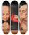 Triptych art skateboard deck of Circle Of Quentin Metsys Two Men At Prayer by Circle Of Quentin Metsys (1466-1530)