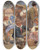 Triptych art skateboard deck of Joakim Skovgaard Marked I Sora by Joakim Skovgaard (1856-1933)