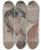 Triptych art skateboard deck of Honor Daumier Head Of A Man Ii by Honore Daumier (1808-1879)