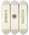 Triptych art skateboard deck of Jerry Guinta Hair Ornaments by Jerry Guinta