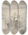 Triptych art skateboard deck of Friedrich Carl Von Scheidlin In The Stables I by Friedrich Carl Von Scheidlin (1822-1913)