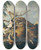 Triptych art skateboard deck of Benno Raffael Adam Hirschjagd by Benno Raffael Adam (1812-1892)