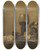 Triptych art skateboard deck of Willem Claesz Heda Still Life With A Broken Glass by Willem Claesz Heda (1594-1680)