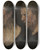 Triptych art skateboard deck of Jacob Jordaens Studies Of The Head Of Abraham Grapheus by Jacob Jordaens (1593-1678)