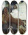 Triptych art skateboard deck of Leo Putz Bajadere by Leo Putz (1869-1940)