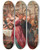 Triptych art skateboard deck of Peter Paul Rubens The Feast Of Herod by Peter Paul Rubens (1577-1640)