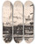 Triptych art skateboard deck of Henry Lyman Saen Untitled Viii by Henry Lyman Saen (1875-1918)