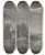 Triptych art skateboard deck of Johann Ludwig Ernst Morgenstern Gebude Am Flu Im Mondschein by Johann Ludwig Ernst Morgenstern (1738-1819)