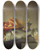 Triptych art skateboard deck of Harmen Steenwyck Still Life With A Ham A Fish A Candle And Other Objects Arranged On The Edge Of A Tabletop by Harmen Steenwyck (1612-1656)