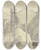 Triptych art skateboard deck of Victor Mller Castle Ruins In A Mountain Landscape by Victor Muller (1829-1871)