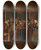 Triptych art skateboard deck of Edouard De Jans The Reception Of Quentin Metsys Into The Guild Of St Luke Of Antwerp by Edouard De Jans (1855-1919)