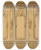 Triptych art skateboard deck of Julesedmondcharles Lachaise Elevation Of An Interior Showing A Wall Decorated In Ornate Panels And Mounted Statuettes by Jules-Edmond-Charles Lachaise (1897)