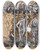 Triptych art skateboard deck of Camille Pissarro Daphnis Et Chlo Les Noces De Daphnis Et Chlo by Camille Pissarro (1830-1903)