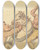 Triptych art skateboard deck of Thomas Rowlandson Drovers With A Pair Of Rearing Horses by Thomas Rowlandson (1756-1827)