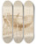Triptych art skateboard deck of Christoffer Wilhelm Eckersberg En Korvet P Stablen Nyholm Med Spanteloftsbygningen I Baggrunden by Christoffer Wilhelm Eckersberg (1783-1853)
