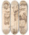 Triptych art skateboard deck of School Of Michelangelo Buonarroti A Figure And Some Architectural Details by School Of Michelangelo Buonarroti (1475-1564)