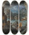 Triptych art skateboard deck of Joos De Momper Shipwreck Of The Greek Fleet On The Voyage Home From Troy_1 by Joos de Momper (1564-1634)